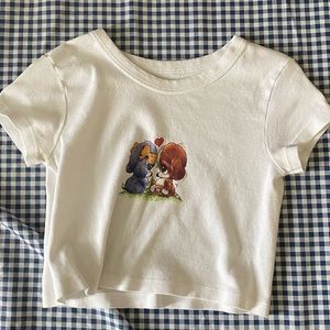 brandy melville puppy crop top